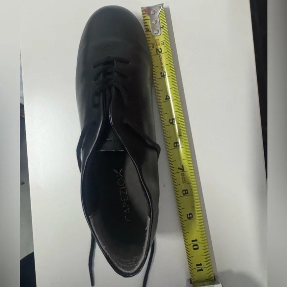 Capezio tic tap toe tap shoes Oxford lace up black size 4 rn #63356 - Picture 11 of 11